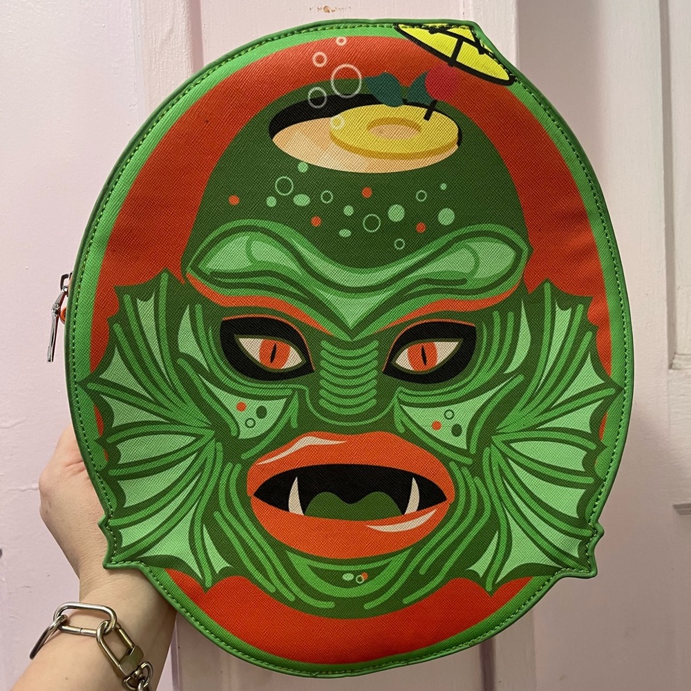 Oblong Box Shop Swamp Creature Crossbody Purse